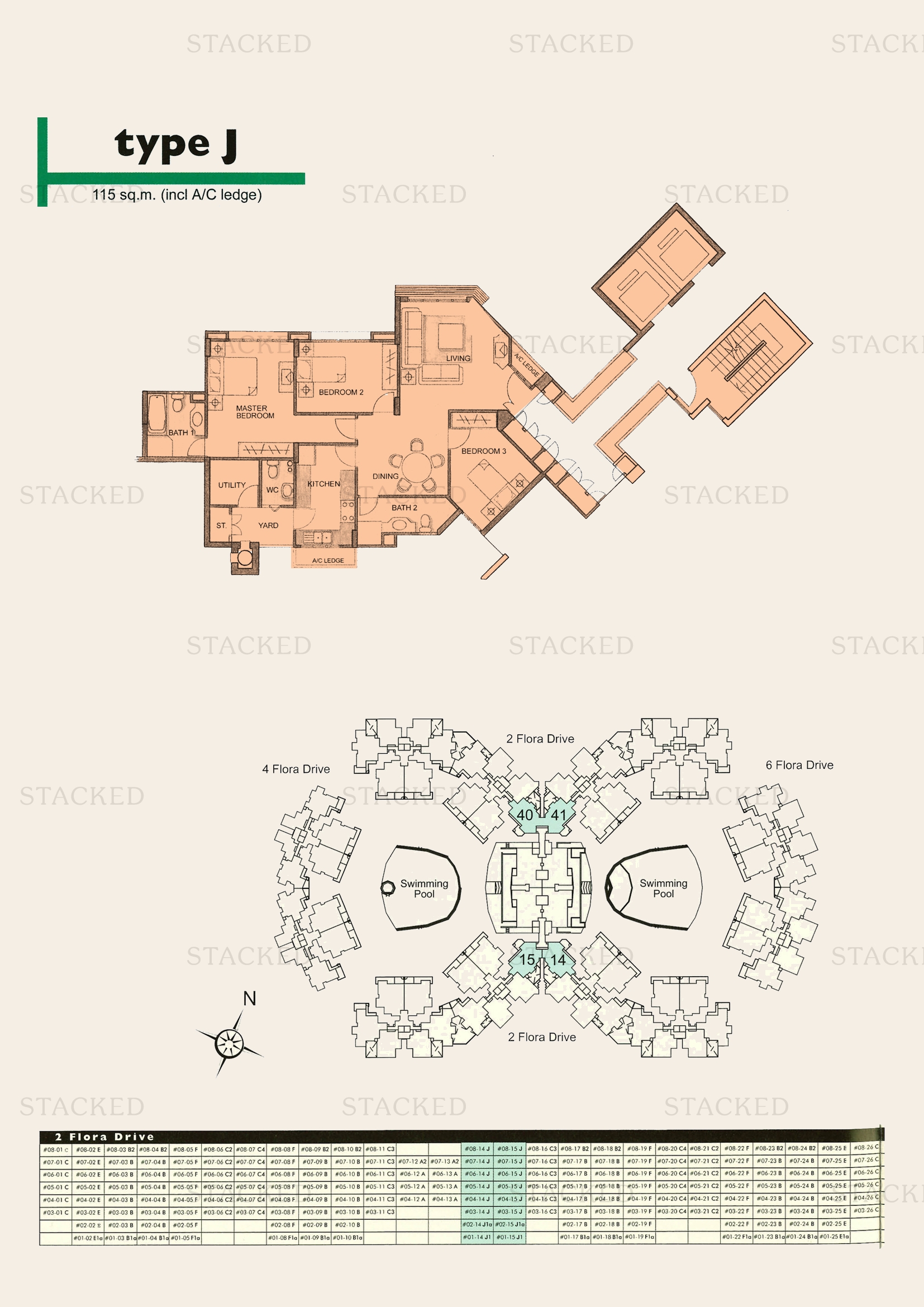 Stacked homes Carissa Park Condominium Singapore Condo Floor Plans